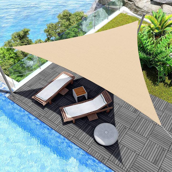 6m Bredd Stor storlek Pool Sun Sail Shade